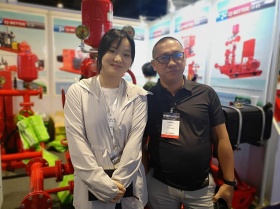 實力驗證！菲律賓展會第一天，柴油機消防泵組廠家上海喜之泉訪客不斷