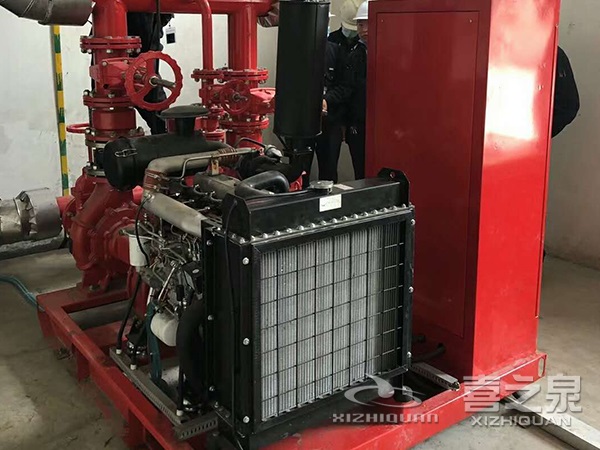 喜之泉柴油機消防泵合肥客戶安裝現場